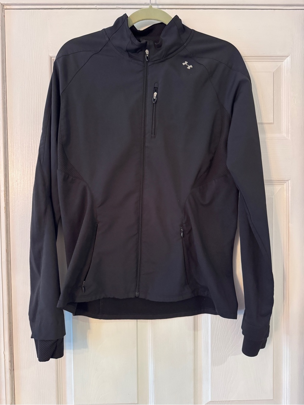 Under Armour Women's Black Full-Zip Running Cold-Gear Jacket